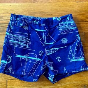 Brooks Brothers vintage nautical themed swim trunks 36w